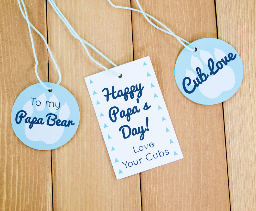 papa bear father s day diy printable gift wrap little luxuries loft