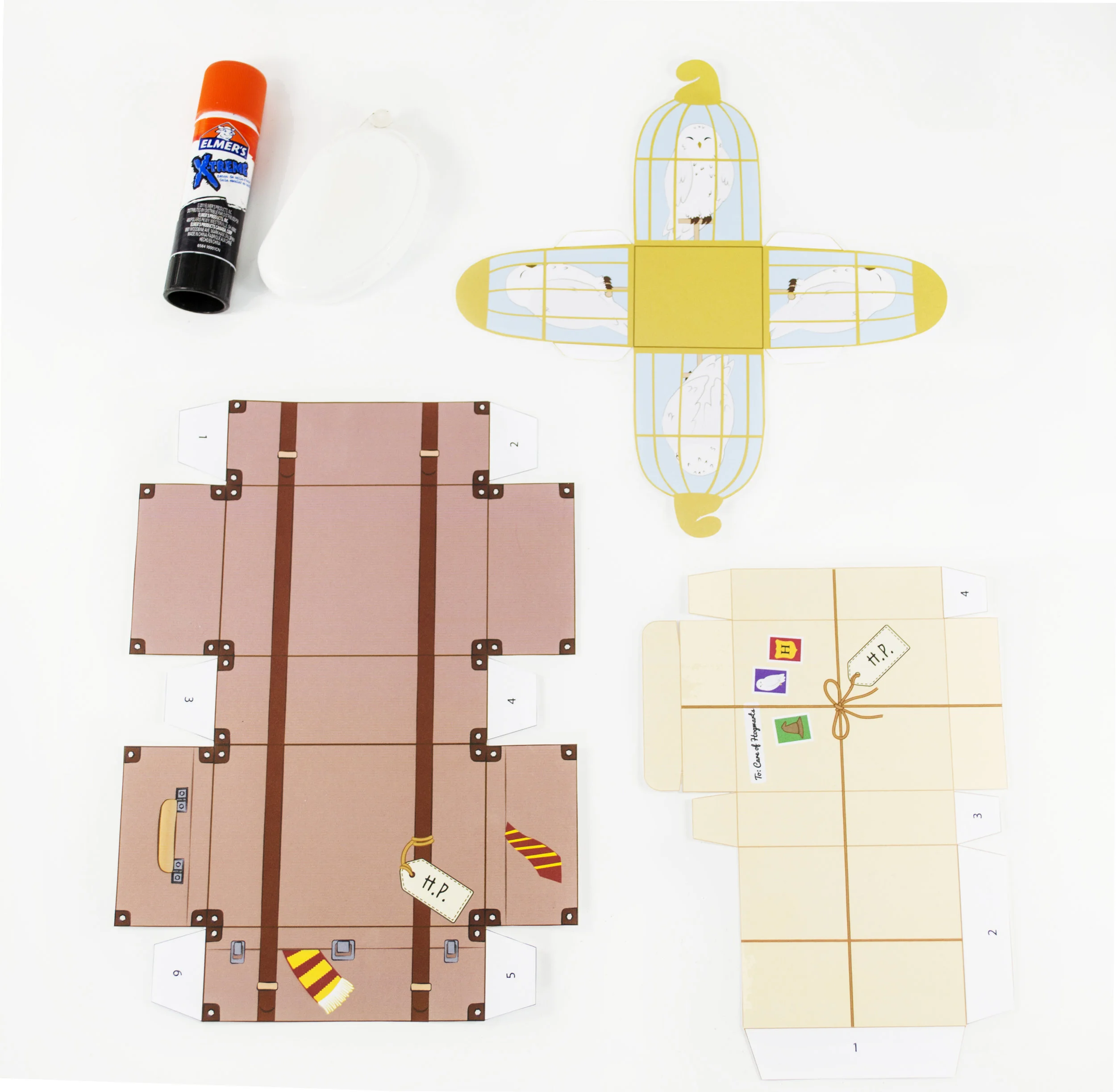 To Hogwarts We Will Go! Harry Potter Inspired Printable Treat Boxes ...