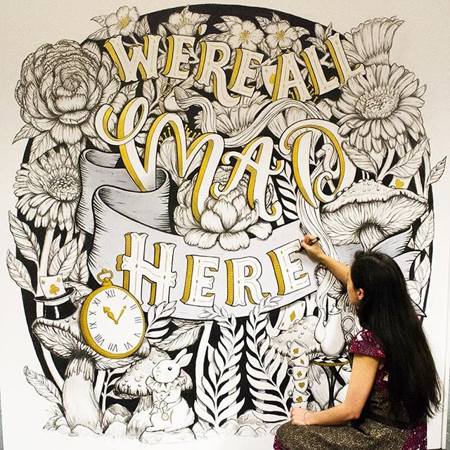 Finished my first ever mural at Redbubble HQ! Been in Melbourne for almost 2 months now for the Redbubble Artist Residency and having an incredible time! Feel very lucky to be here 💞. The nature, the people, the food and the coffee has been soo amaz