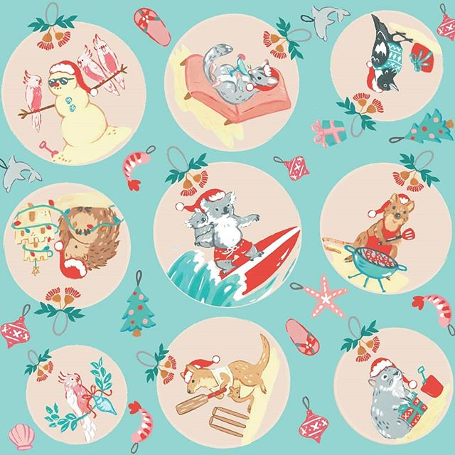 My completed submission for the @spoonflower Christmas around the world challenge🐨🎄. Thank you for all the kind comments and votes 😊. Link in profile to see all the lovely designs entered!
..........................................................