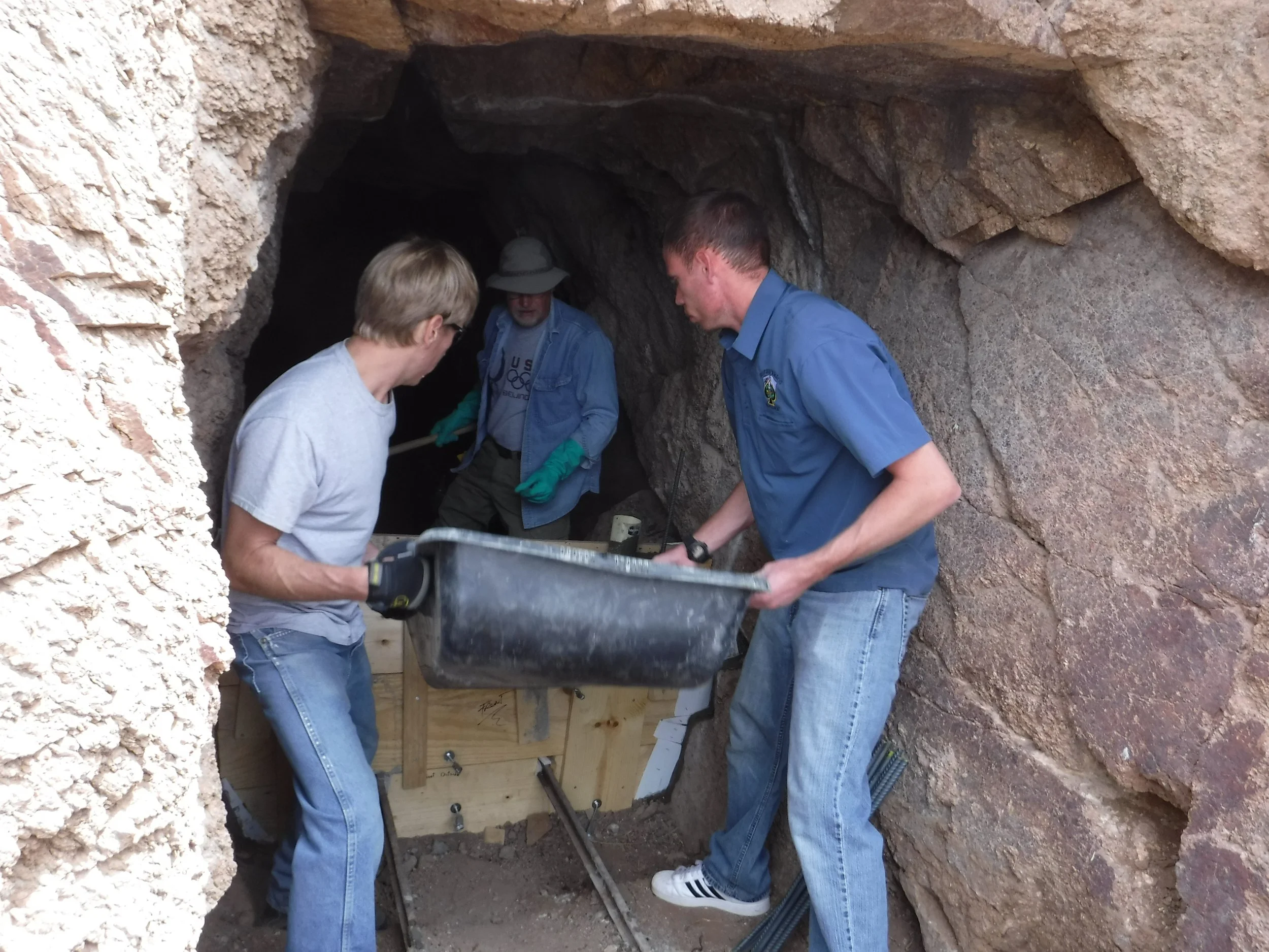 Concrete Pour at the Lower Adit