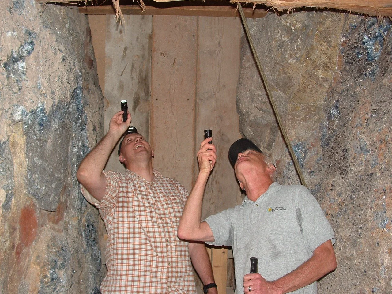 2013 Visiting the Mine & Looking at the Amazing Mineral Formations (Note the Lack of Helmets....)