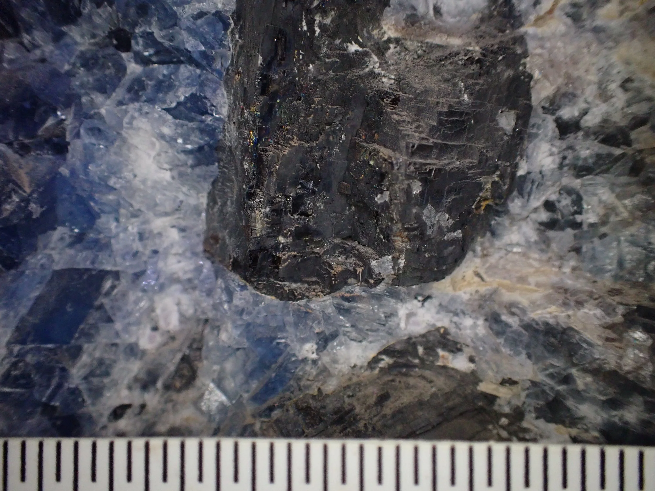 Lower Adit - Galena in Fluorite