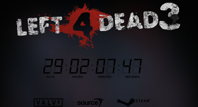 Left 4 Dead 3 gets a countdown? 