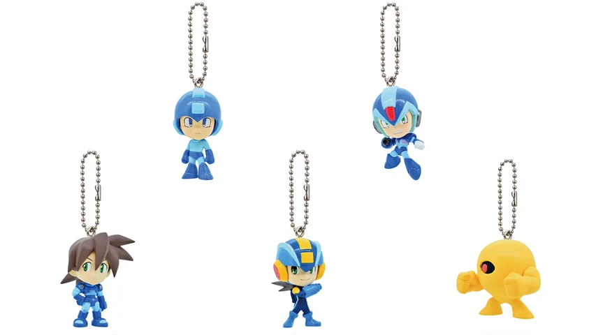 Mega Man/Rockman Keychains from Gashapon World