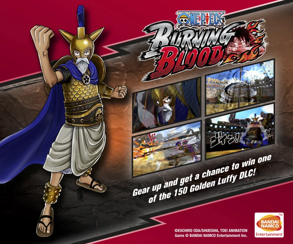One Piece Burning Blood Golden Luffy Dlc Up For Grabs In New Contest Too Much Gaming Video Games Reviews News Guides