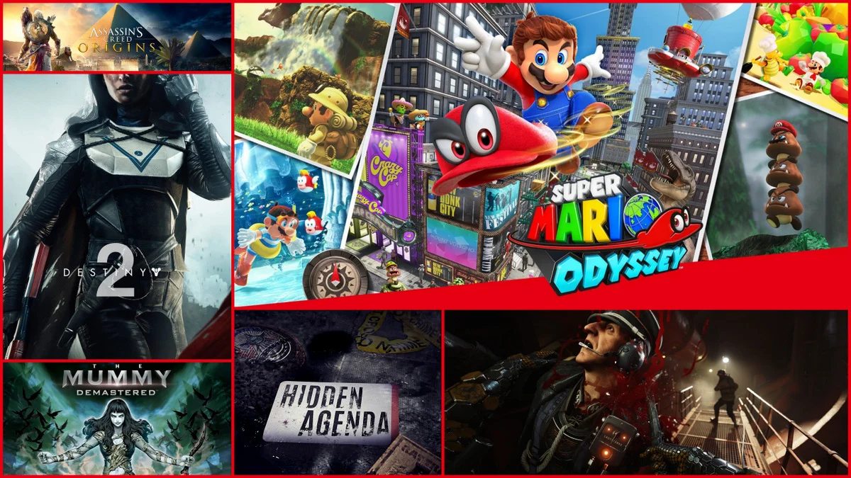 New video games coming out this week  Super Mario Odyssey, Assassin's  Creed Origins, Wolfenstein 2