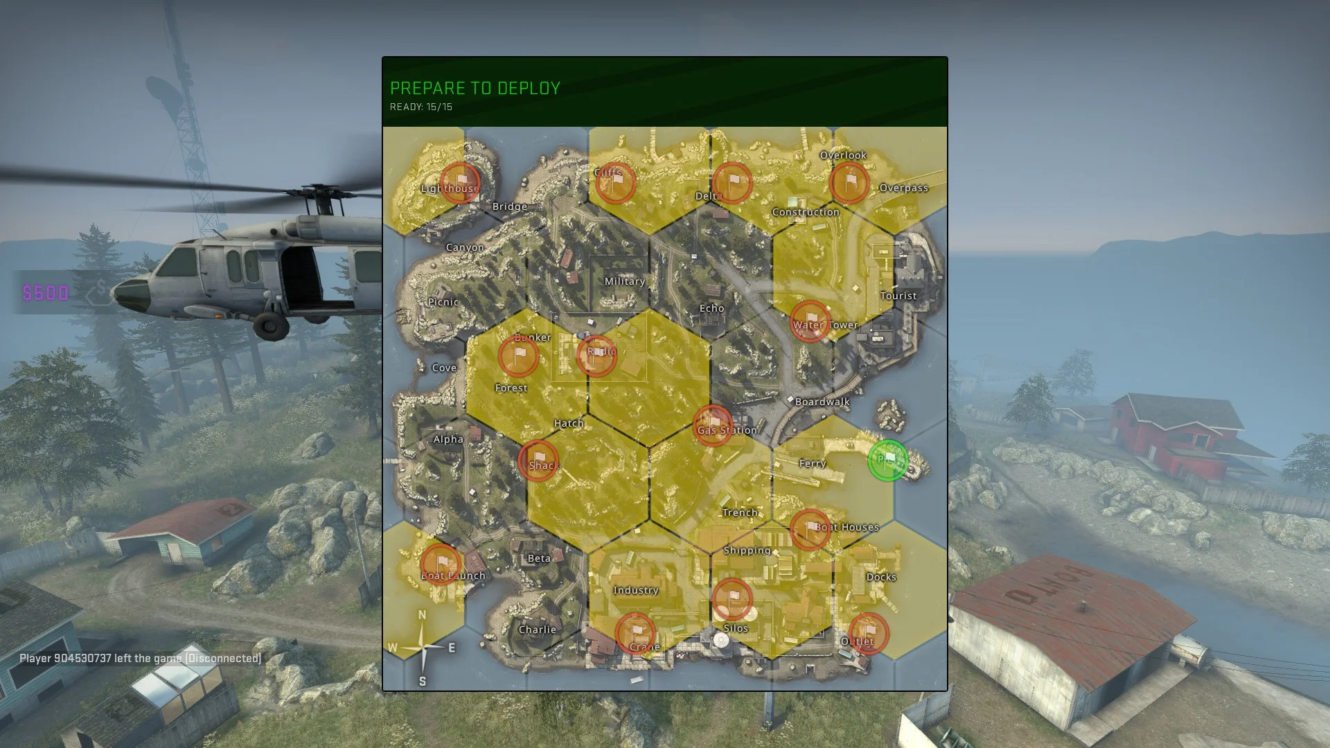 CS:GO Danger Zone deployment screenshot.