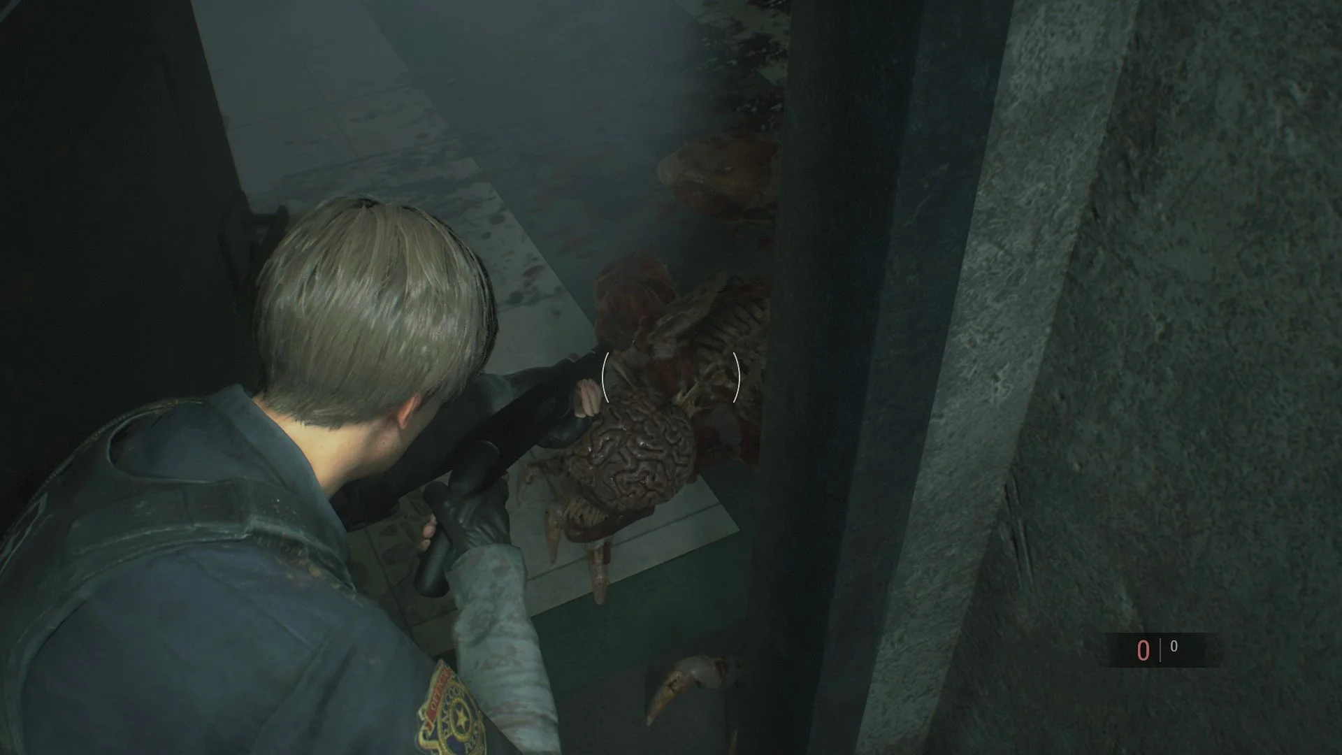 Resident Evil 2 Leon and Licker.