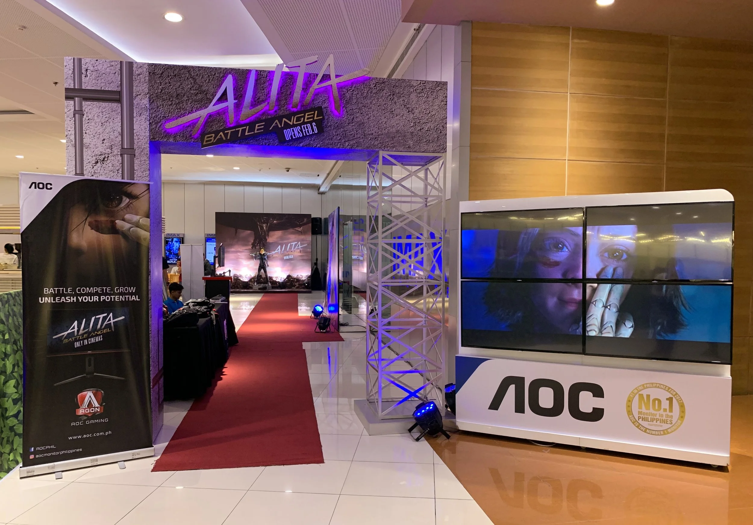 AOC Featured Latest Gaming Monitors During Alita: Battle Angel Screening