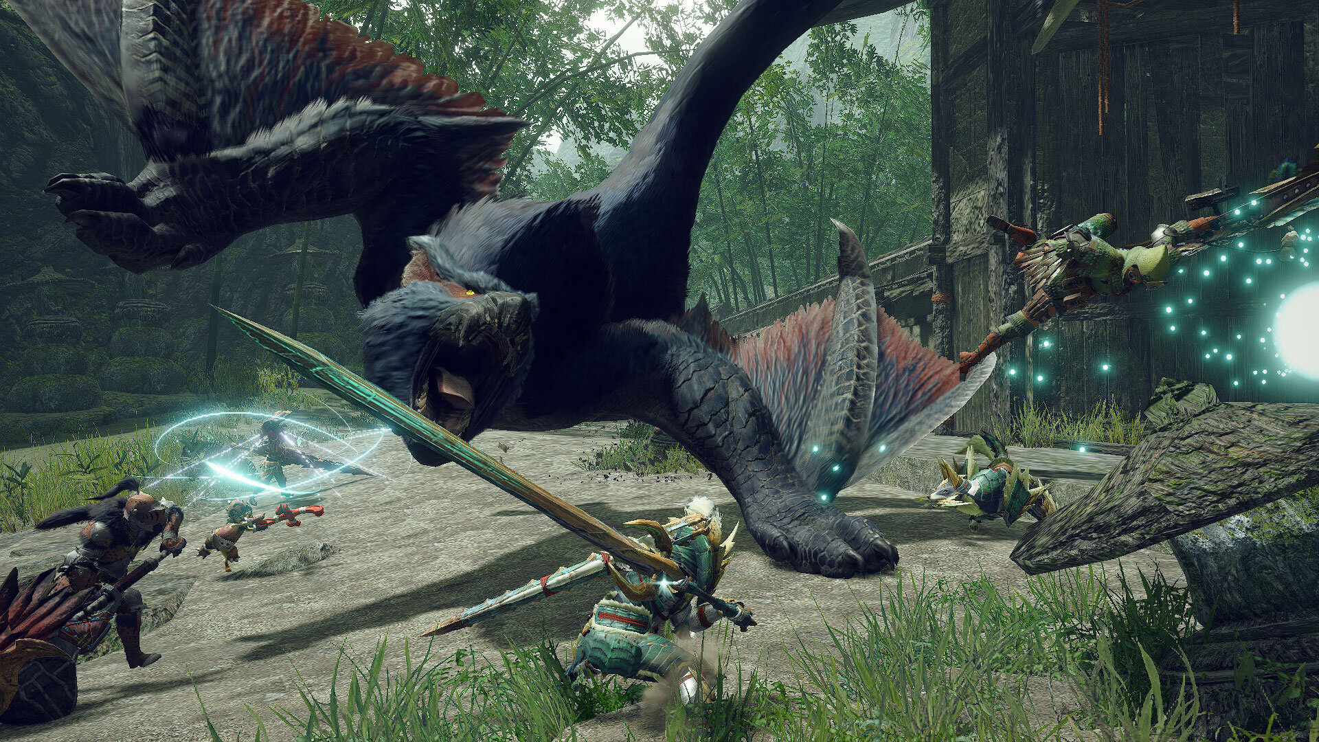 Monster Hunter Rise First Gameplay Footage Highlights Combat and