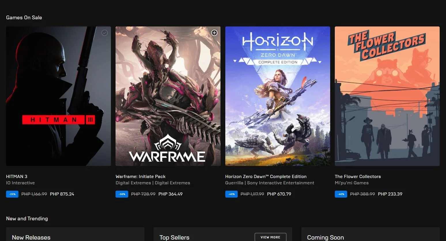 Epic Games Store Now Displays Game Prices In Philippine Peso