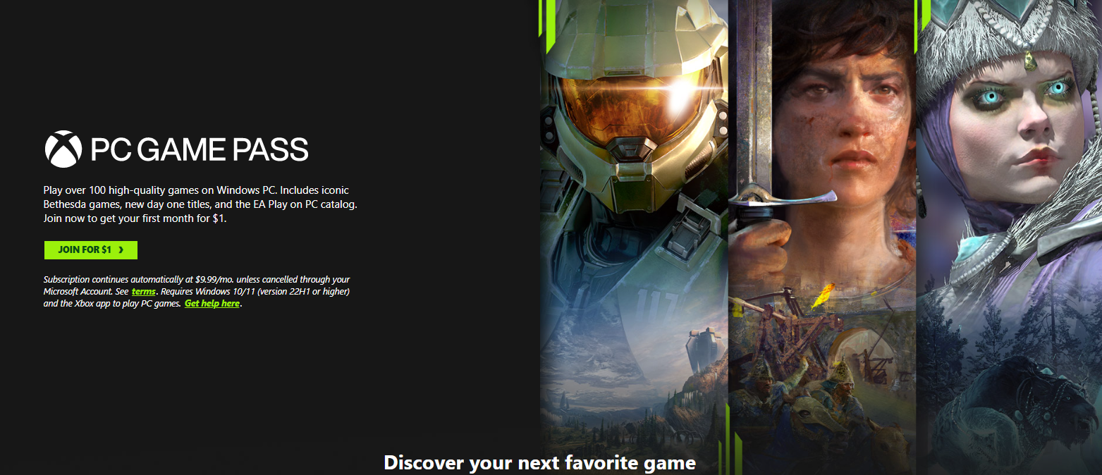 PC Game Pass now officially out in the Philippines