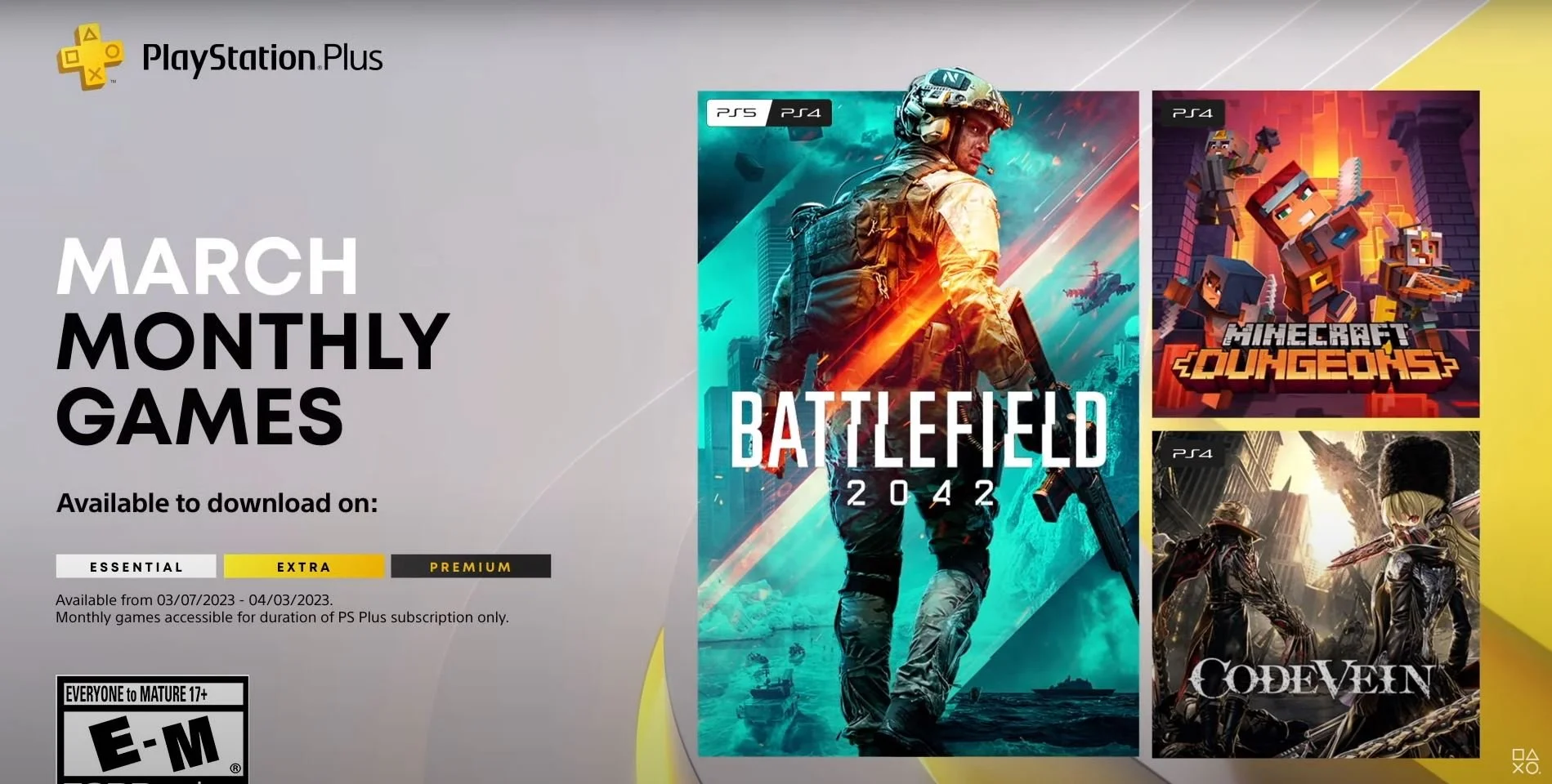 PS Plus Monthly Games for March 2023 Revealed at State of Play