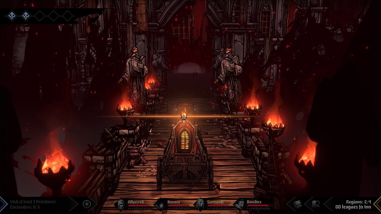 You Should Definitely Hit the Rubble/Debris on the Road in Darkest Dungeon 2