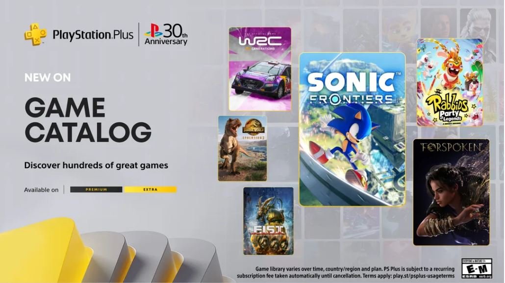 December 2024 PlayStation Plus Game Catalog Adds Sonic Frontiers, Forspoken, and More