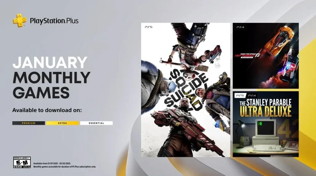 PS Plus Monthly Games Lineup for January 2025