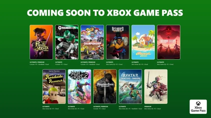 Xbox and PC Game Pass February 2026: Wave 1 Lineup Revealed