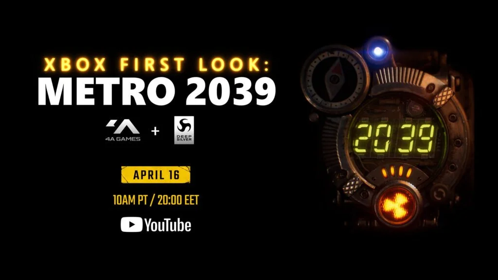 Metro 2039 to Be Revealed on April 16