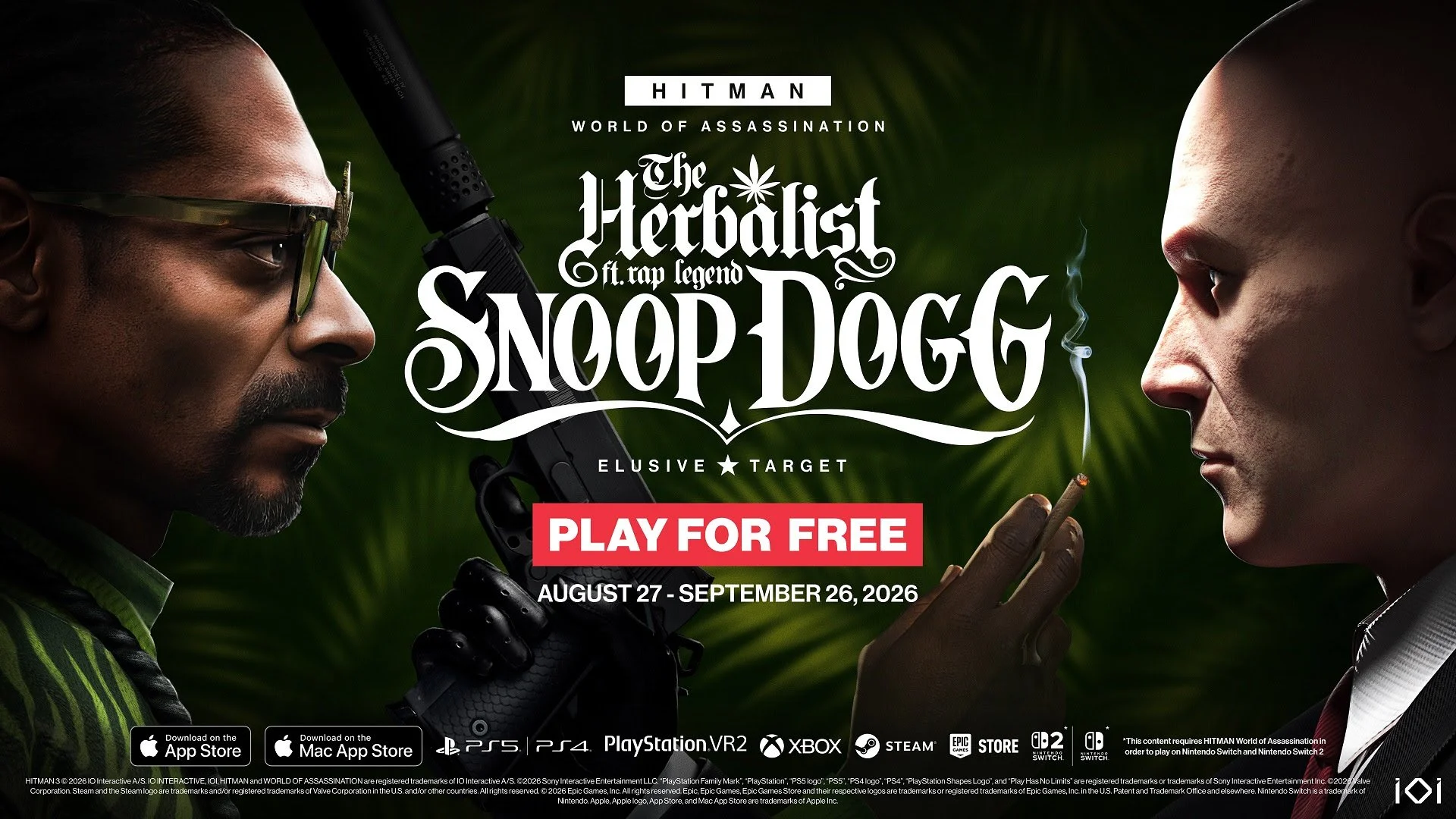 Hitman World of Assassination’s Next Elusive Target is Snoop Dogg