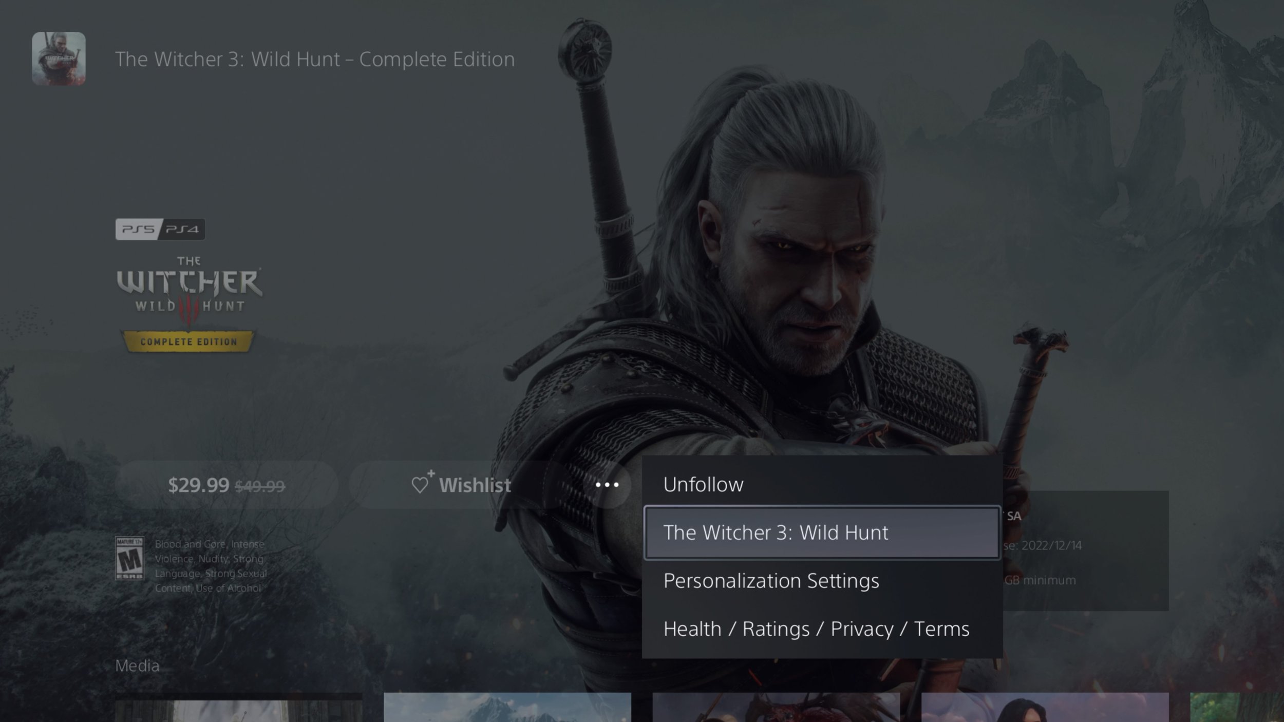 How To Get the Witcher 3: Wild Hunt Next-gen PS5 Upgrade for Free With a  Disc Copy — Too Much Gaming