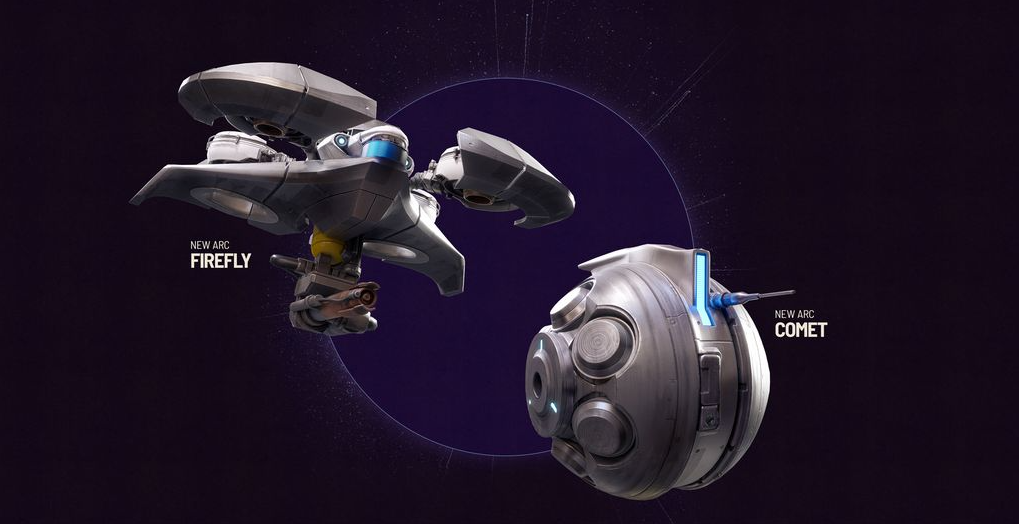 Firefly and Comet ARCs in Arc Raiders Shrouded Sky update.