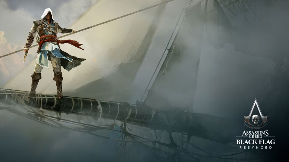 Assassin’s Creed Black Flag Resynced key art teased by Ubisoft.