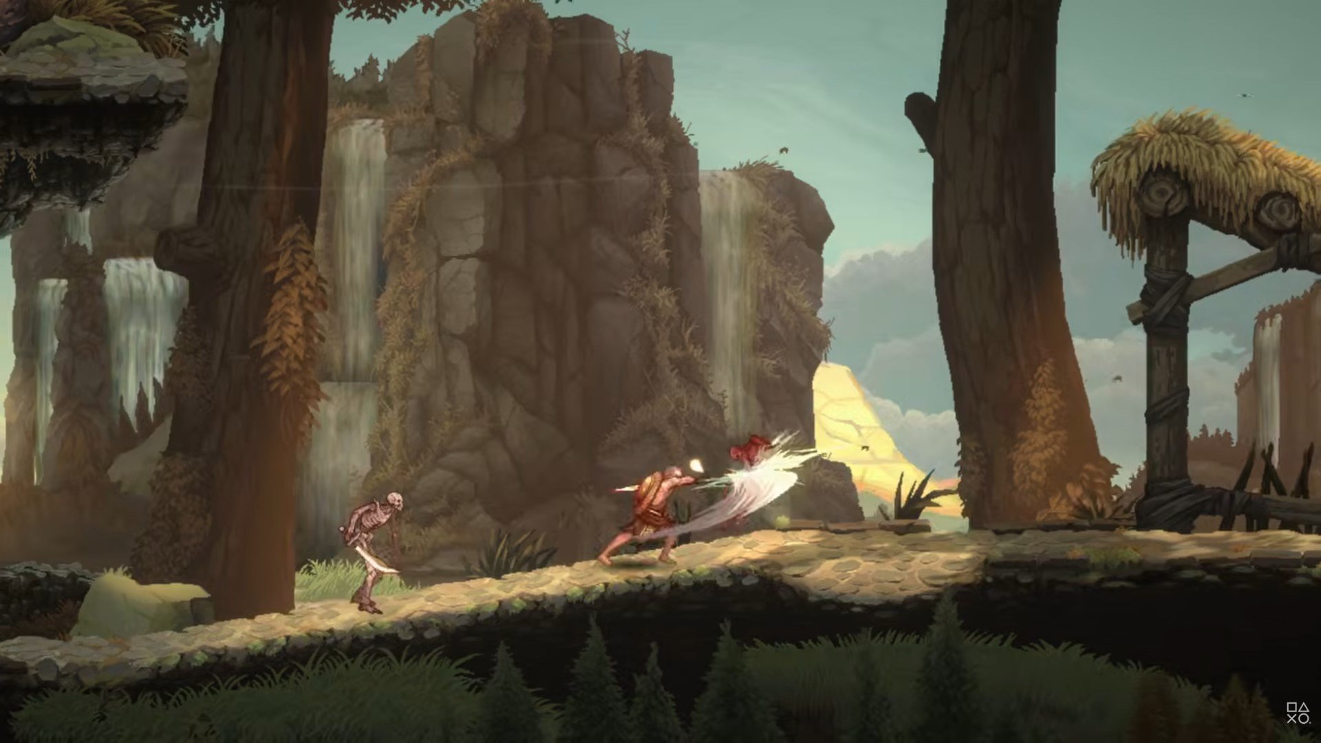 God of War Sons of Sparta: İki Kişilik Özellikler Neden Yok? 1 Illustration of Kratos and Deimos from God of War: Sons of Sparta battling mythological creatures in an ancient Spartan landscape.