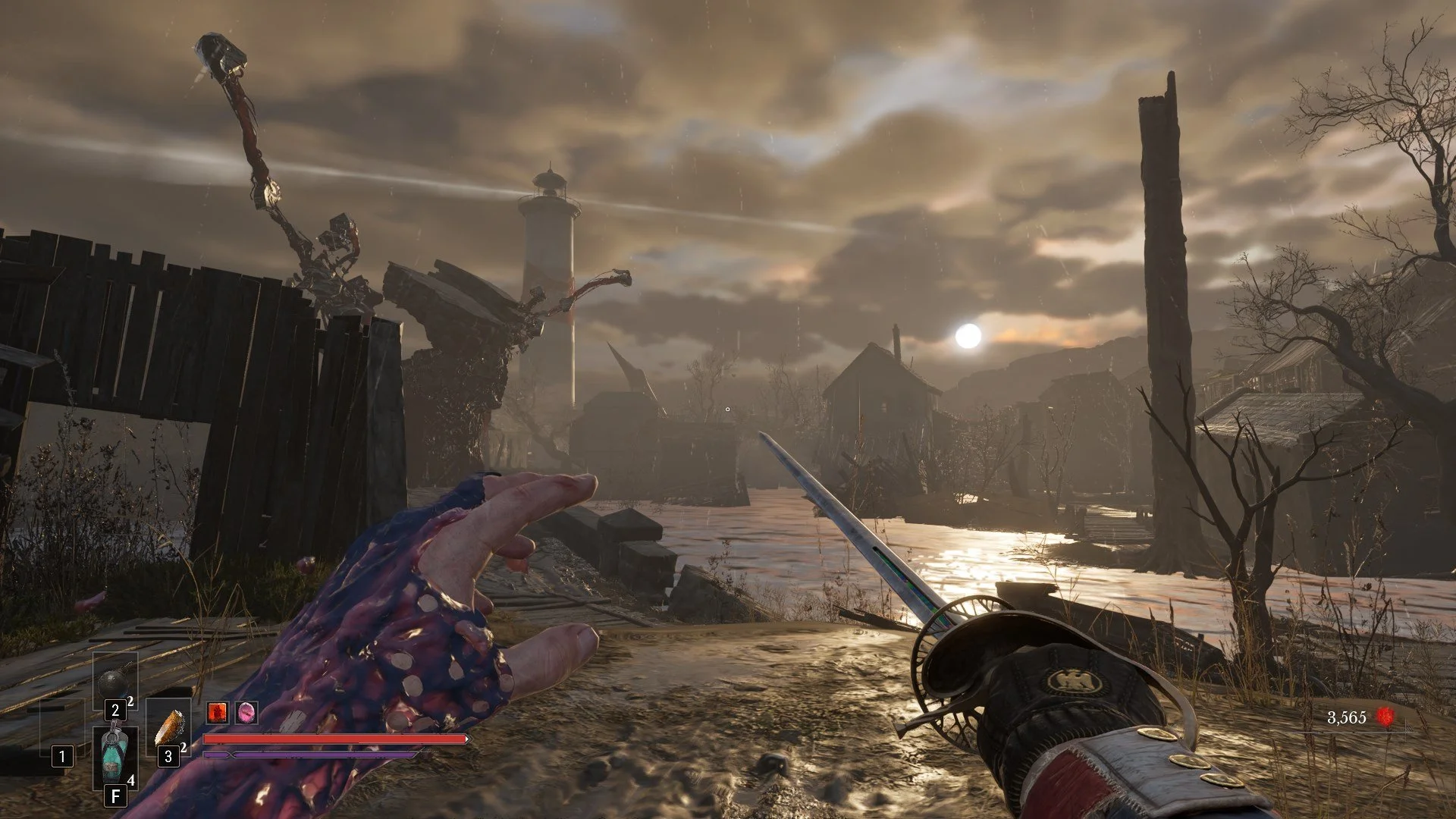 First-person soulslike game.