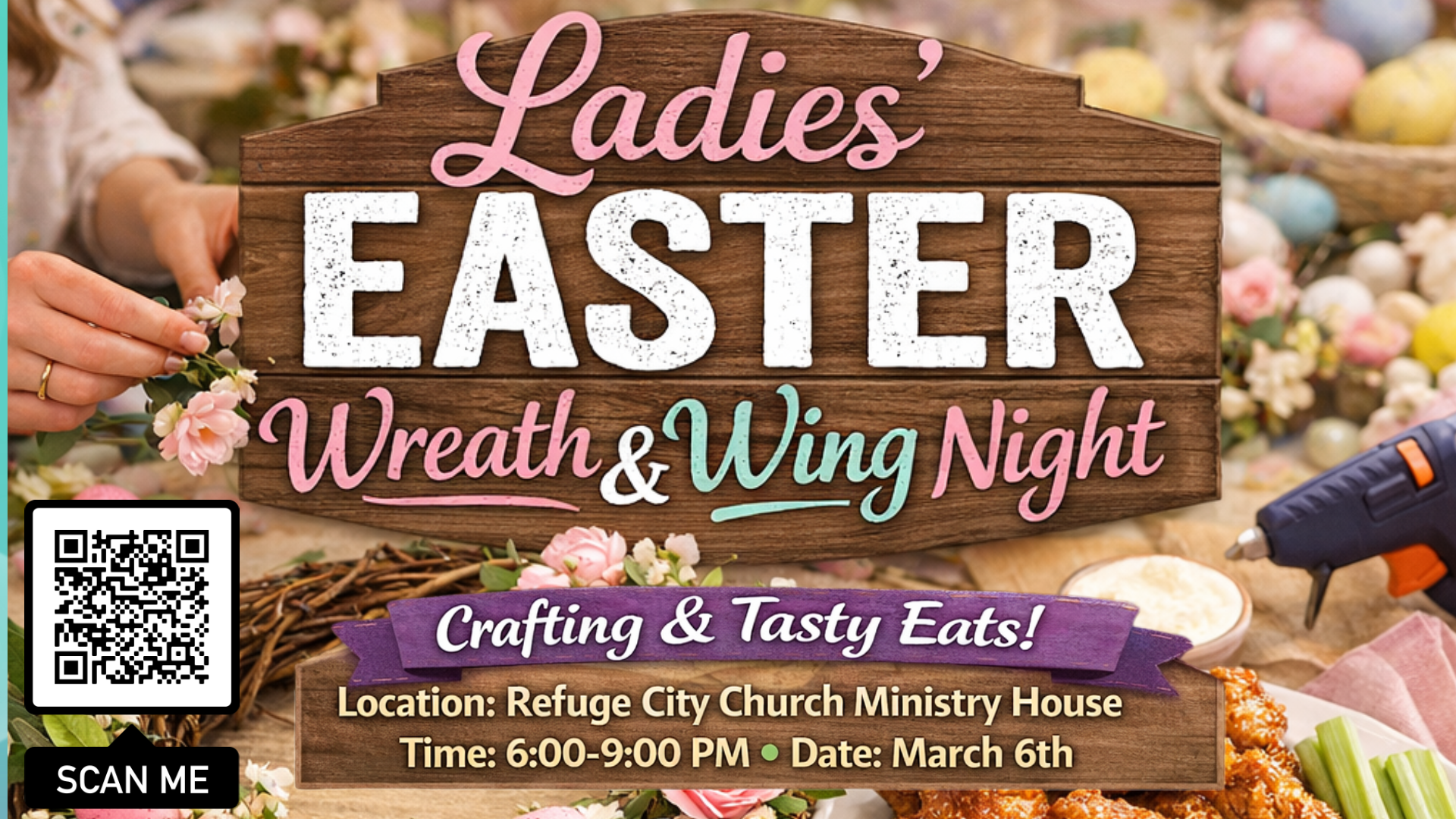 Sisters Social "Wreath & Wing Night"