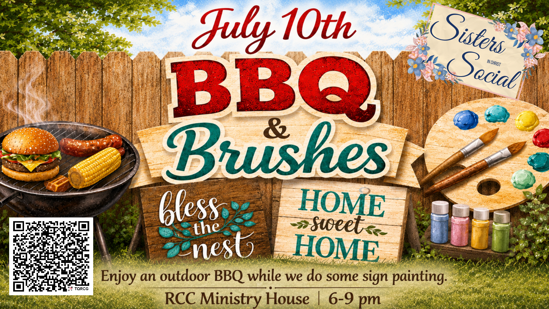 Sisters Social "BBQ & Brushes"