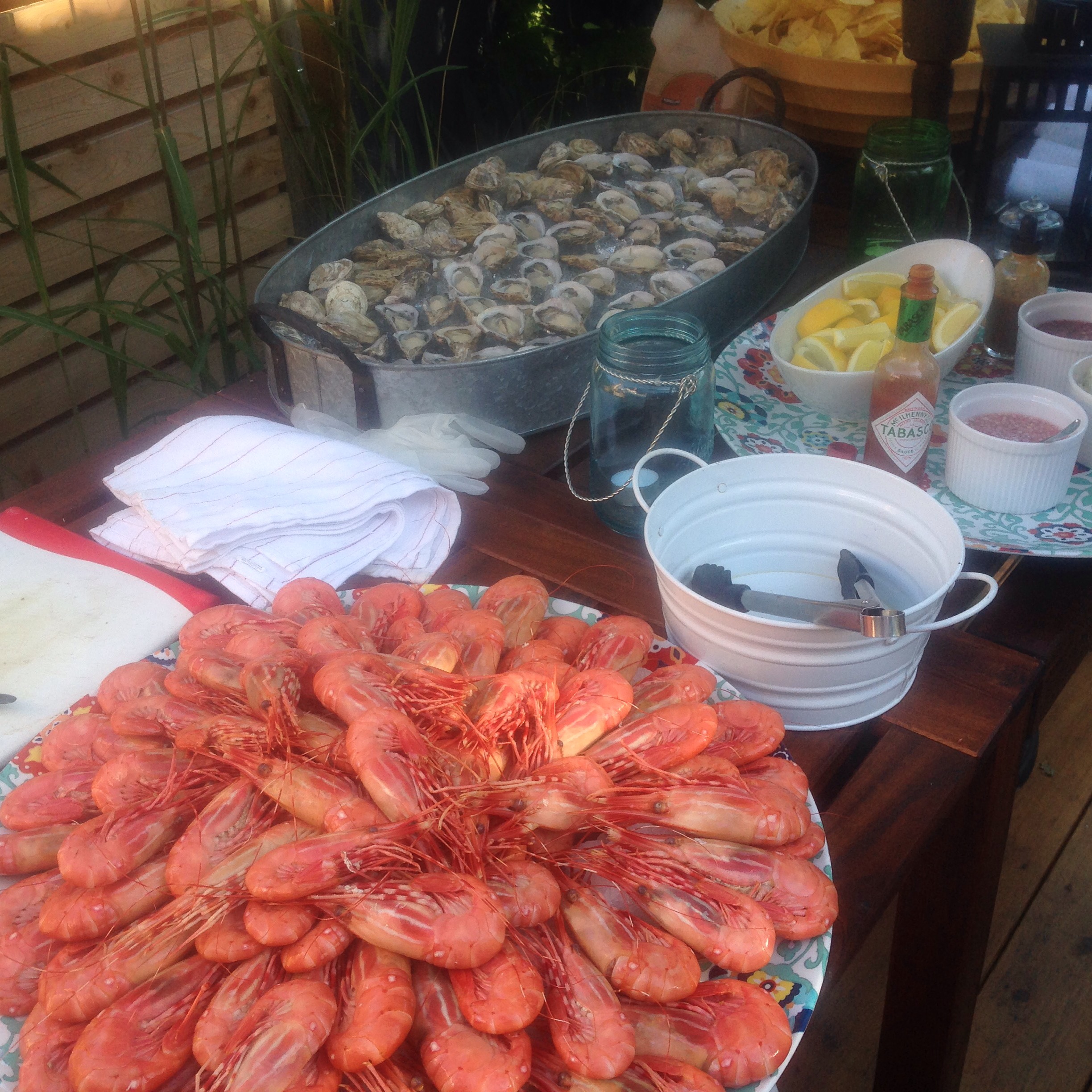 BC Spot Prawns & Fresh Shucked Oysters