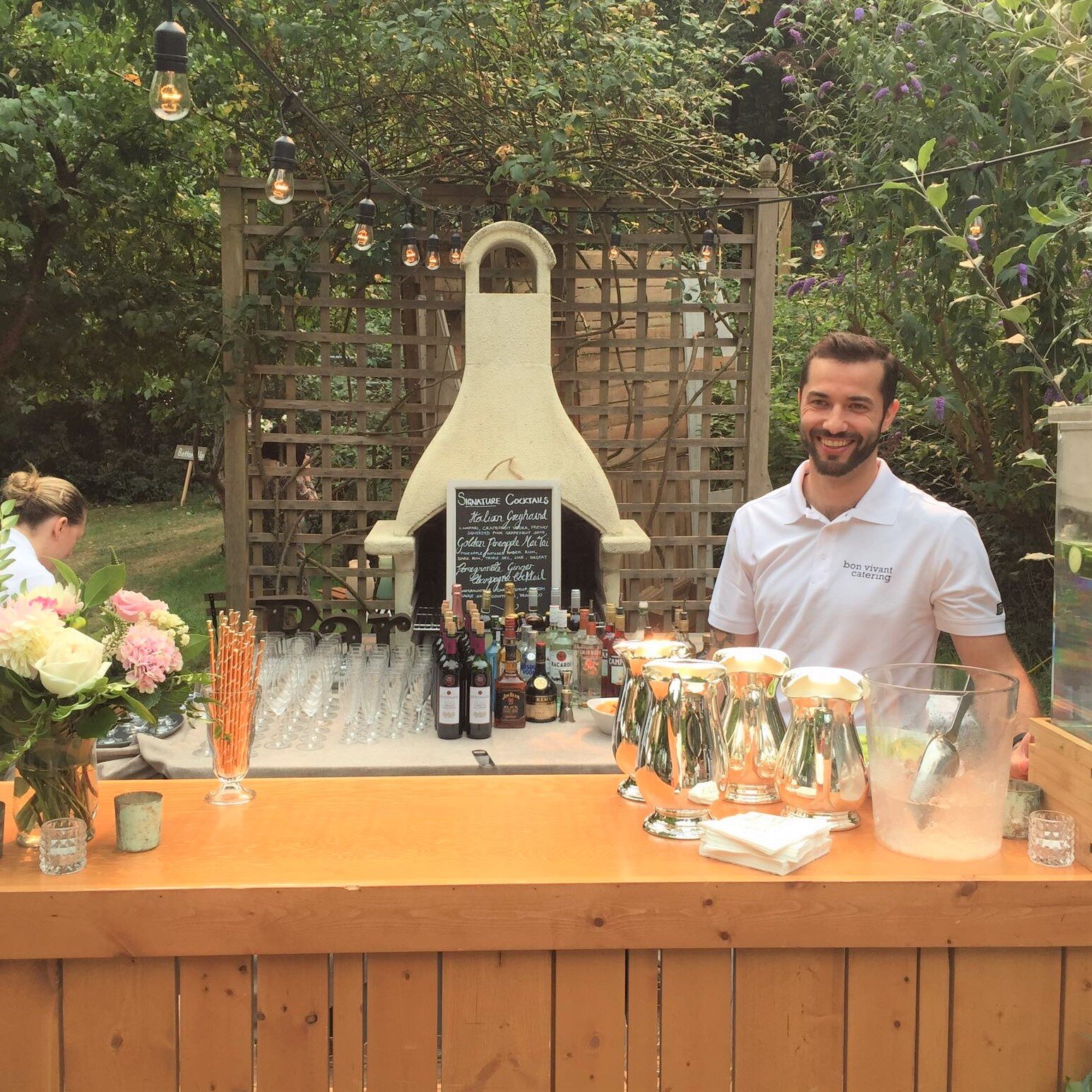 Garden bar set up