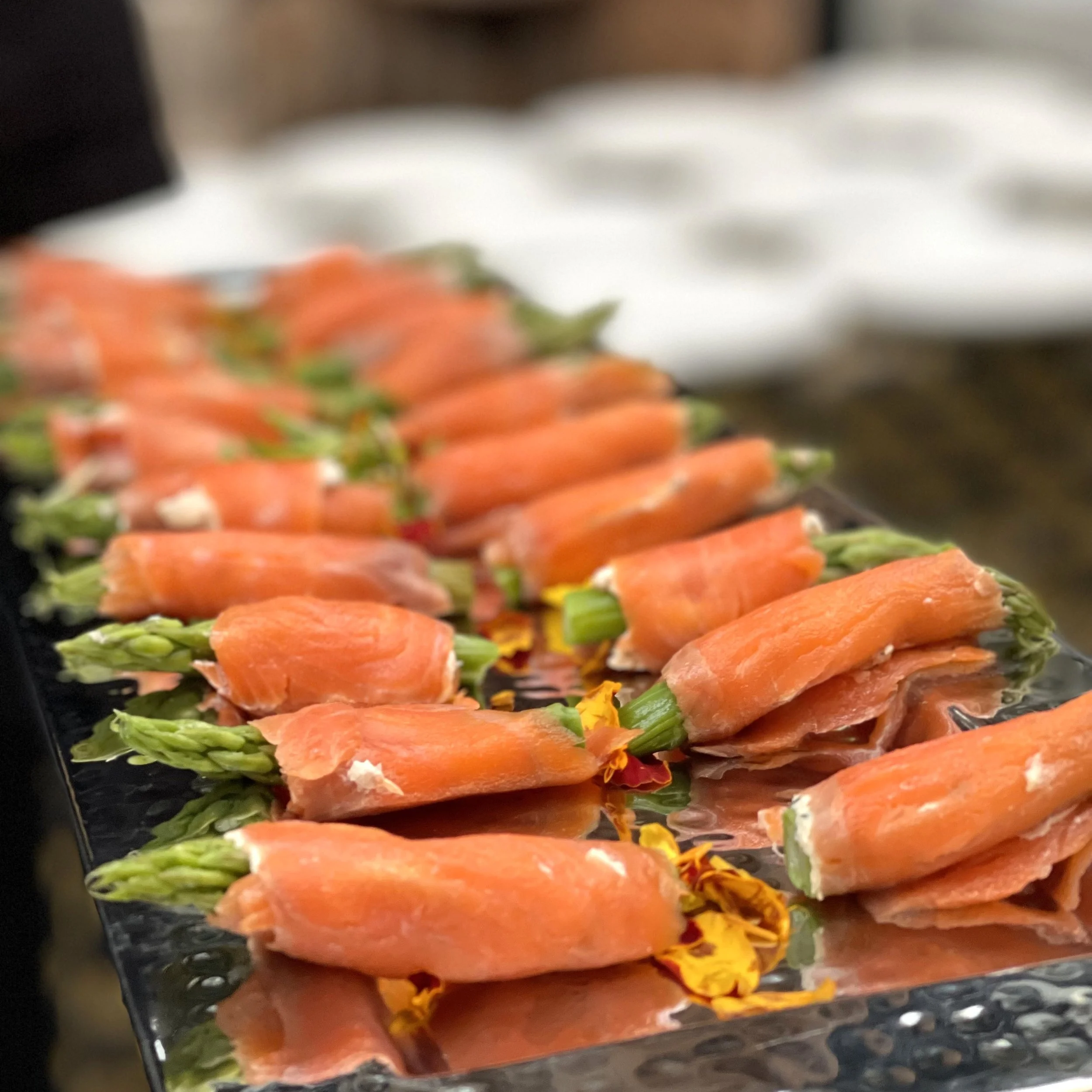 Smoked Salmon Wrapped Asparagus