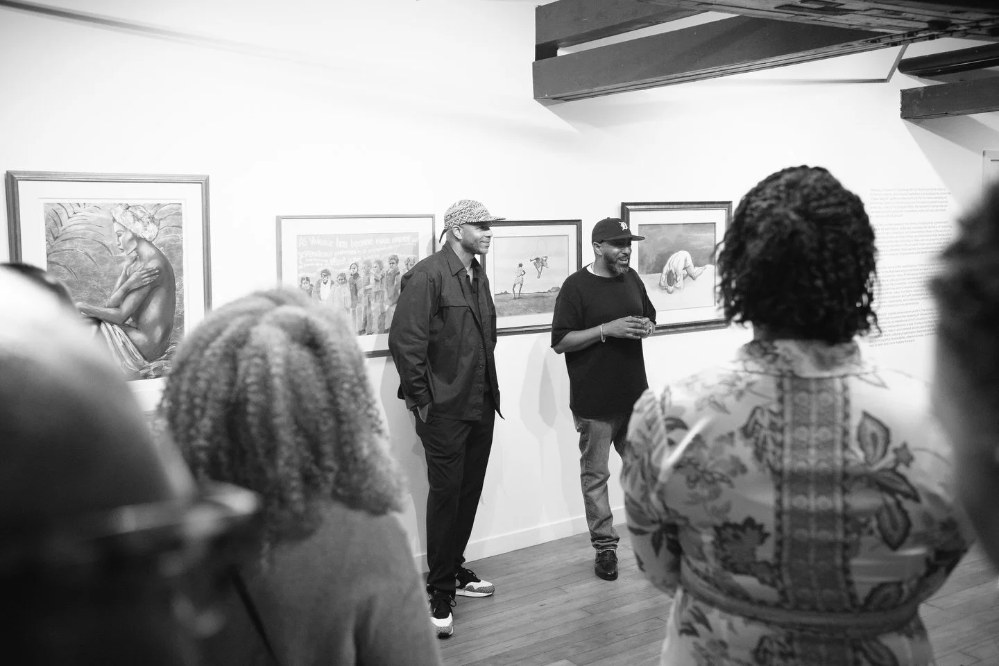 20 attachments from Night One of @thekinseycollection x @contextprojects opening of the Paper Weight exhibit.

Really an honor to capture this. Being in the room seeing work from black artists who really paved the way&hellip; the ones who often don&r