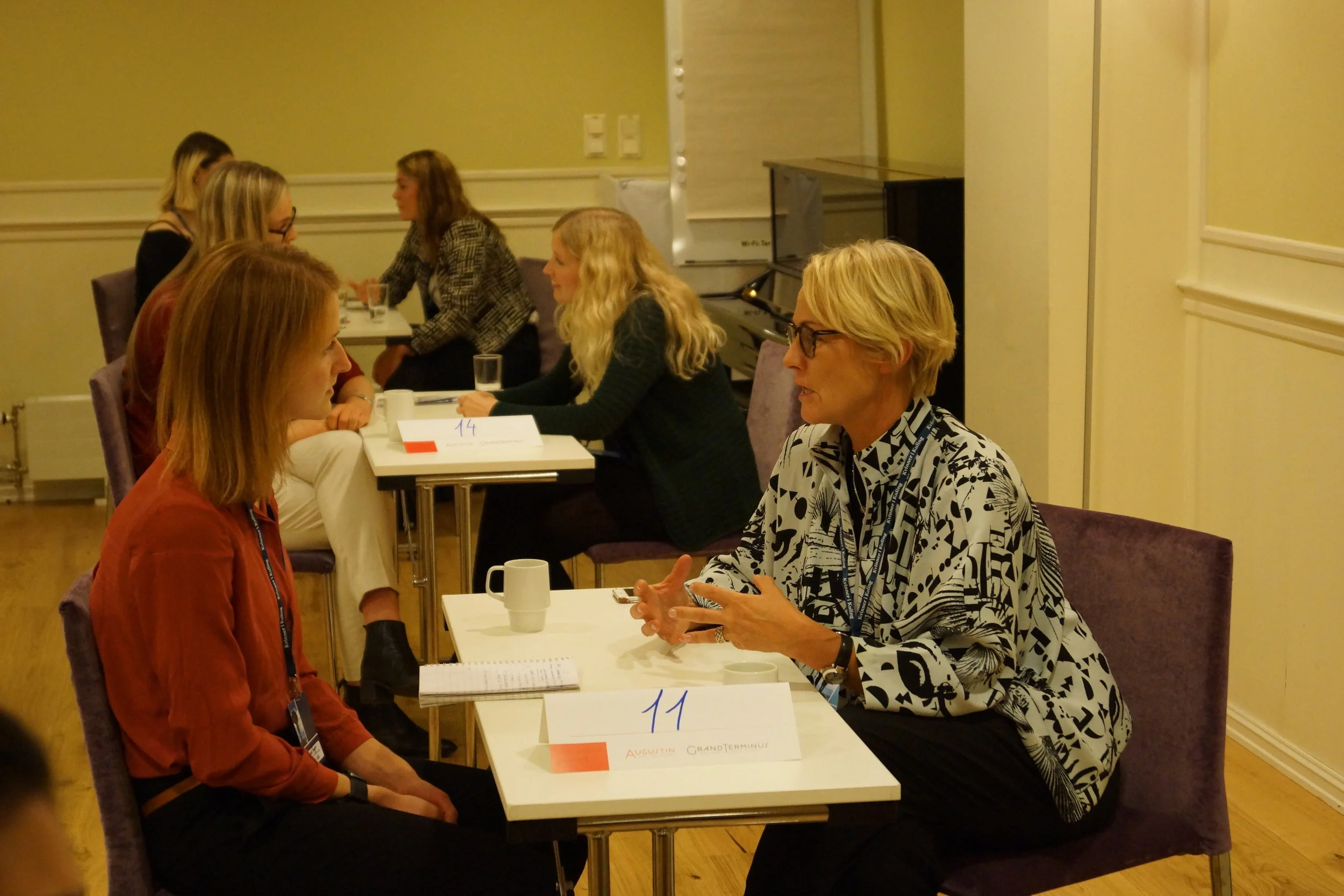 Student på Speed-Date med Elisabeth Grieg