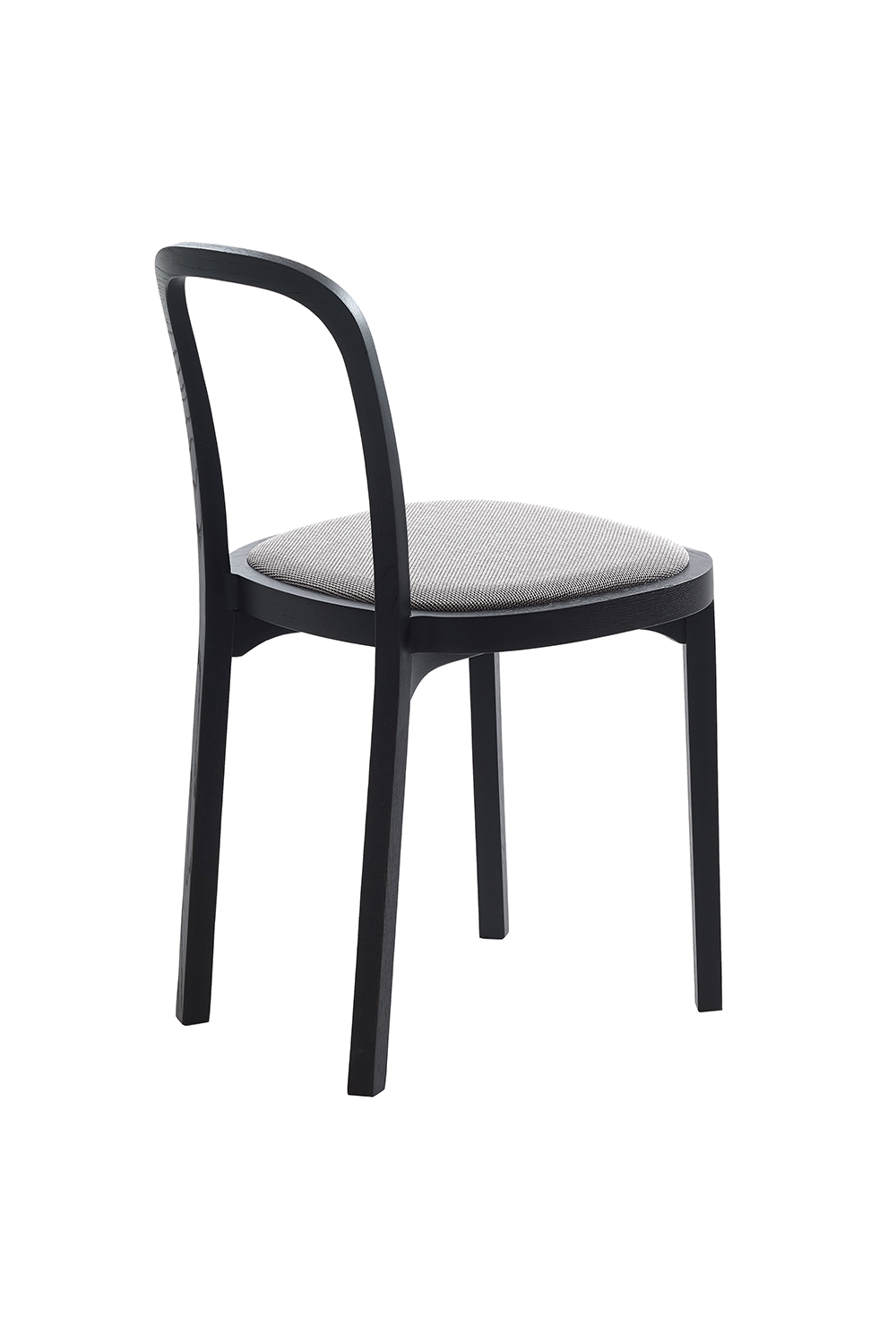 4419 SIRO+ CHAIR SEAT UPHOLSTERED, STAINED BLACK OAK