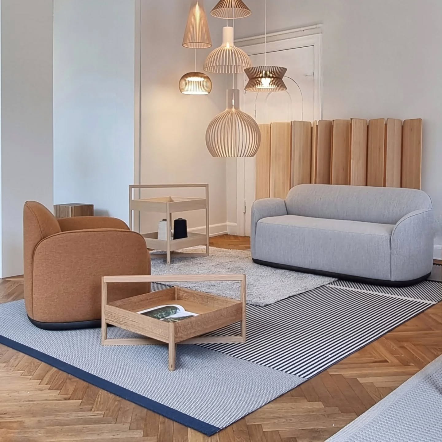 3daysofdesign is on! A warm welcome to see the latest news and our theme of the year &quot;colours of water&quot; at our exhibition (Bredgade 28A) 🌿
.
San Francisco and Sammal carpets by Ritva Puotila in harmonious blue tones.
.
#inspiredbytherugged