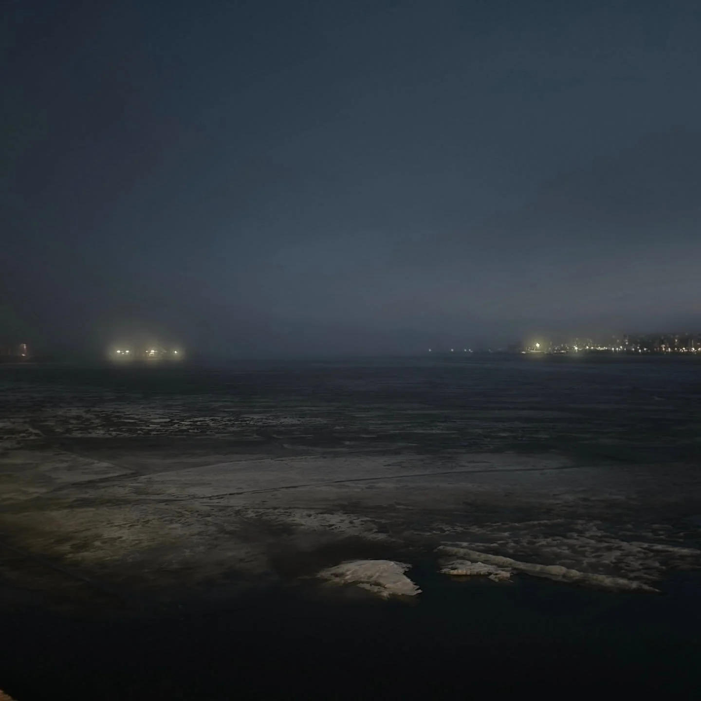 The sea in front of our office is melting... 
.
#inspiredbytheruggedfinnishnature #woodnotes #designerrugs #helsinkiviews