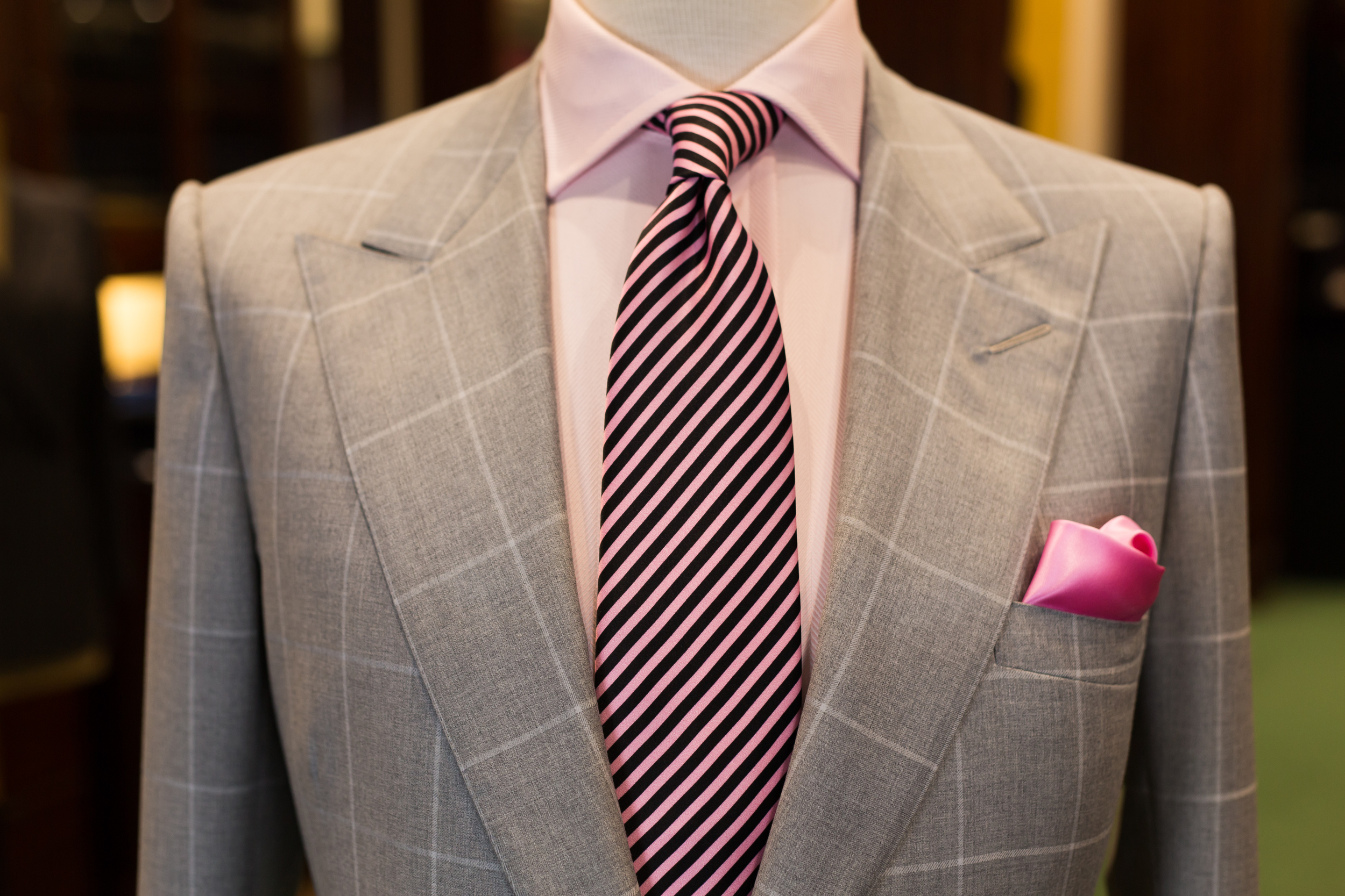 Suit 06 - Mens Grey Window Pane Cheque MS Signature Style Jacket - 02.jpg