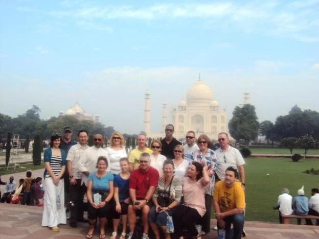 Blue skies greeted us on the Taj visit before heading out on the ride