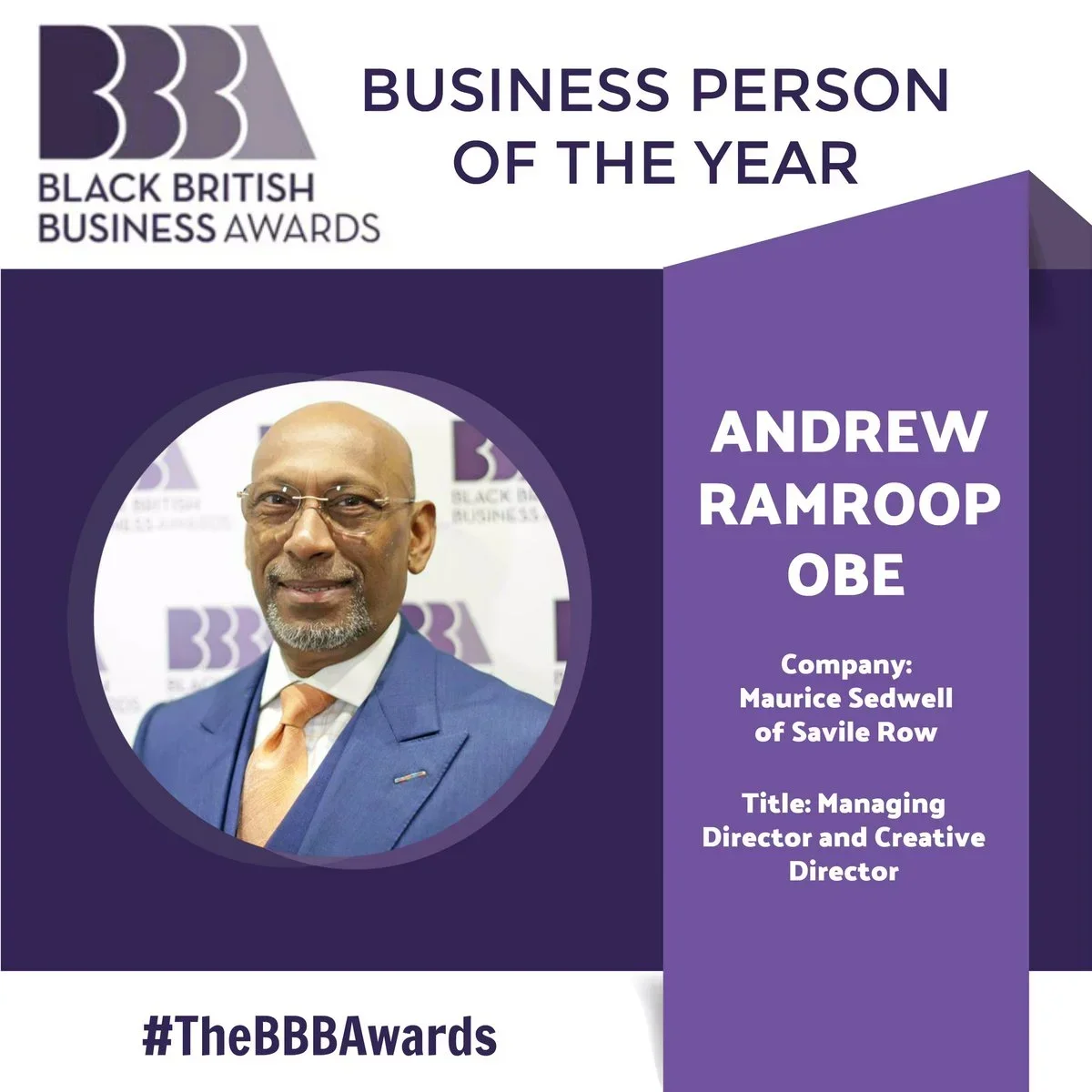 Winner of The Black British Business Person Of The Year 2017