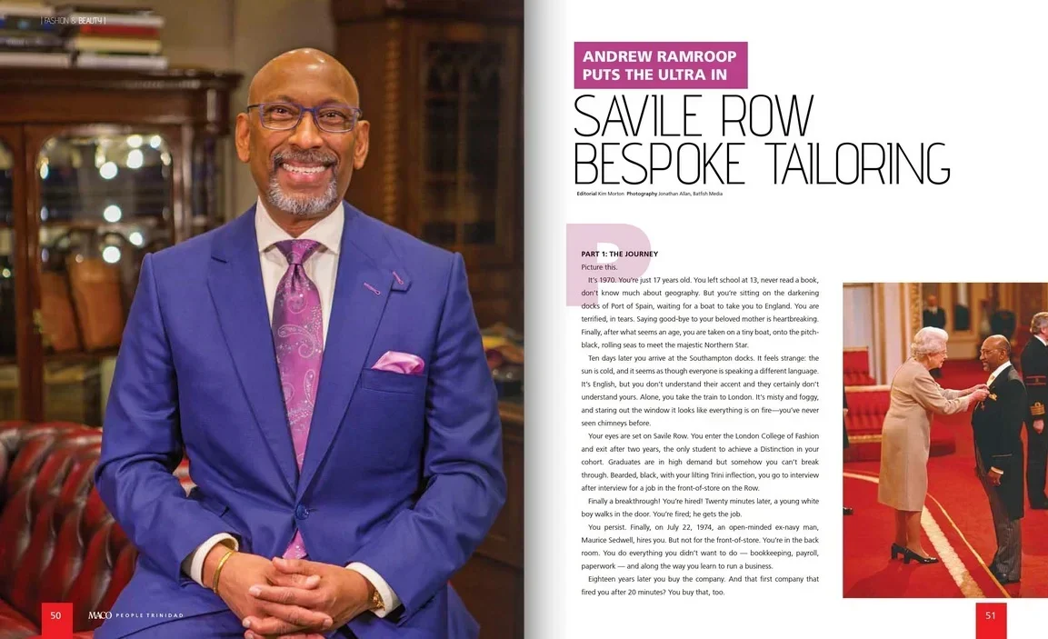 Andrew Ramroop Puts The 'Ultra' In Savile Row Bespoke Tailoring