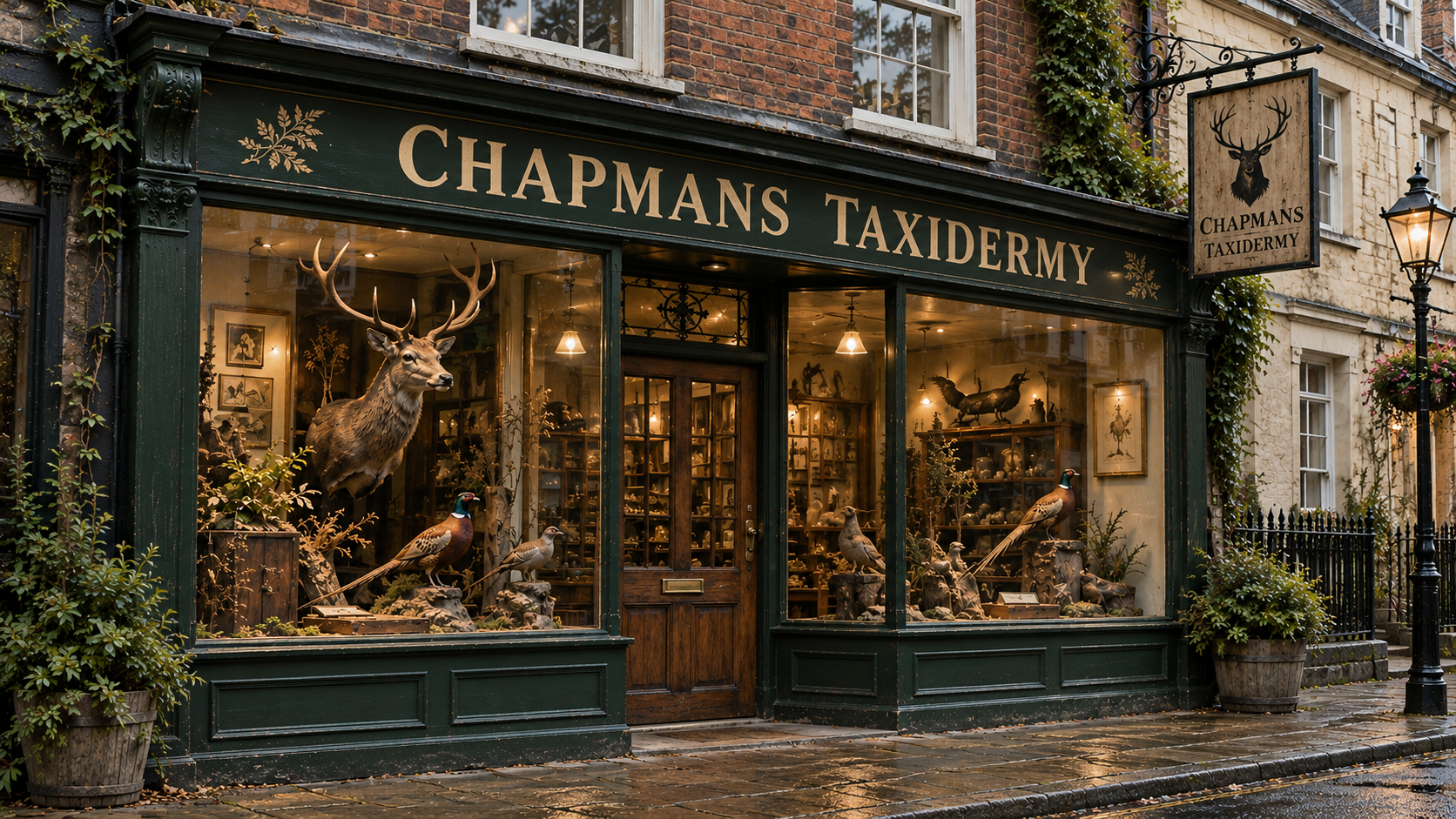 Chapmans Taxidermy on a Rainy Street.png