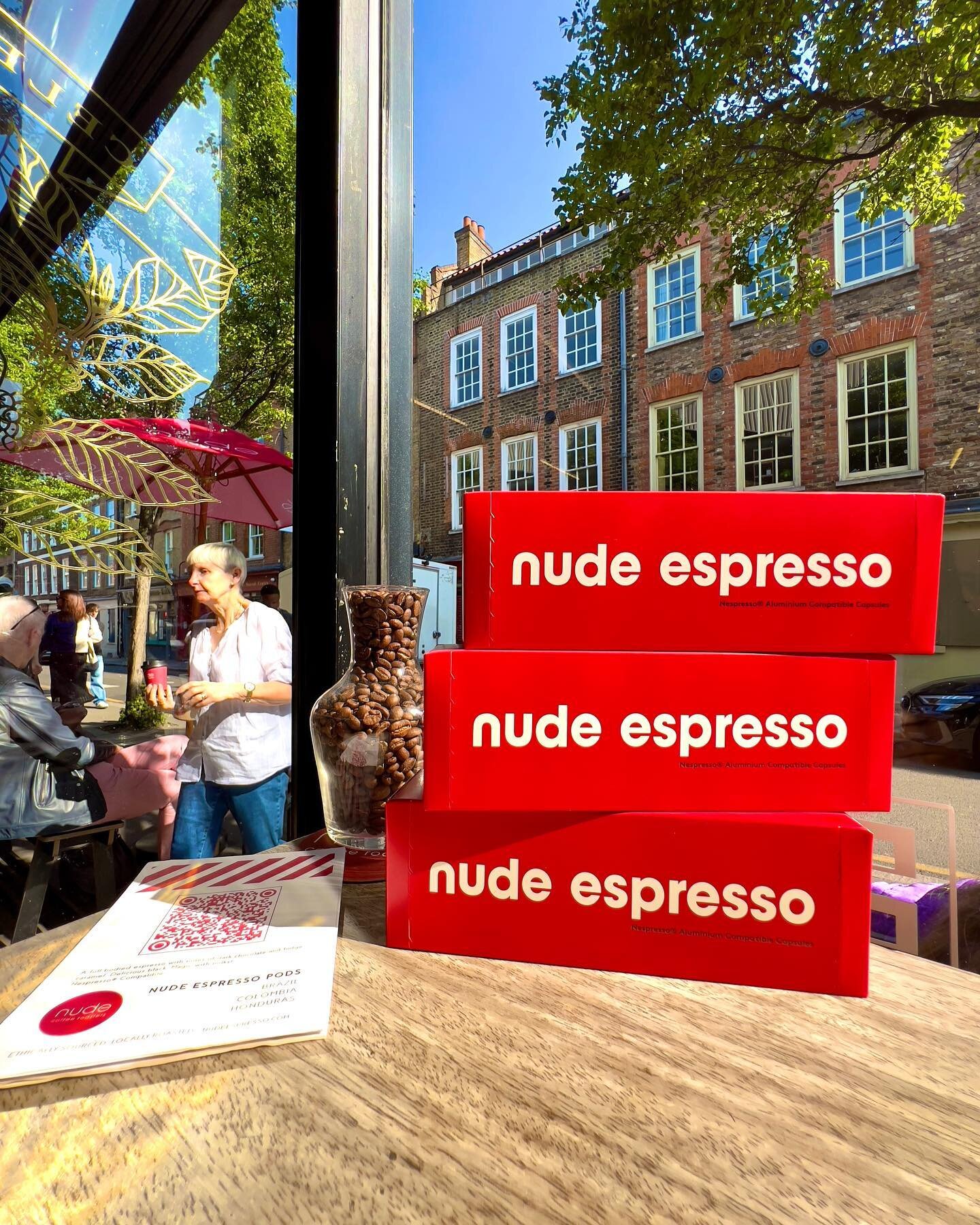 Nude Espresso pods.

A full bodied espresso with notes of dark chocolate and fudge caramel. Delicious black or magic with milks.

Nespresso&reg; Compatible

Available online and from selected nude coffee roasters partners.

FREE NEXT DAY DELIVERY ON 