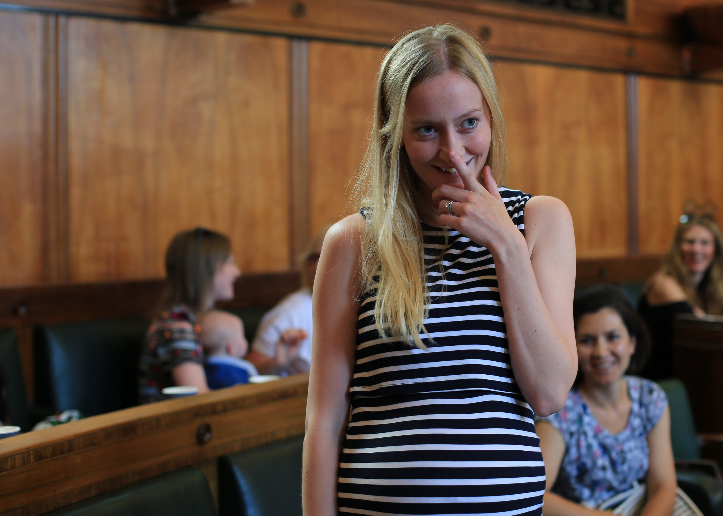 This lovely pregnant lady WON A BUGGY