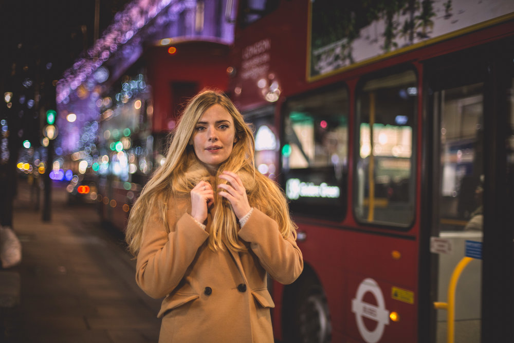 Regents Street Bokeh Photo Shoot London Christmas 