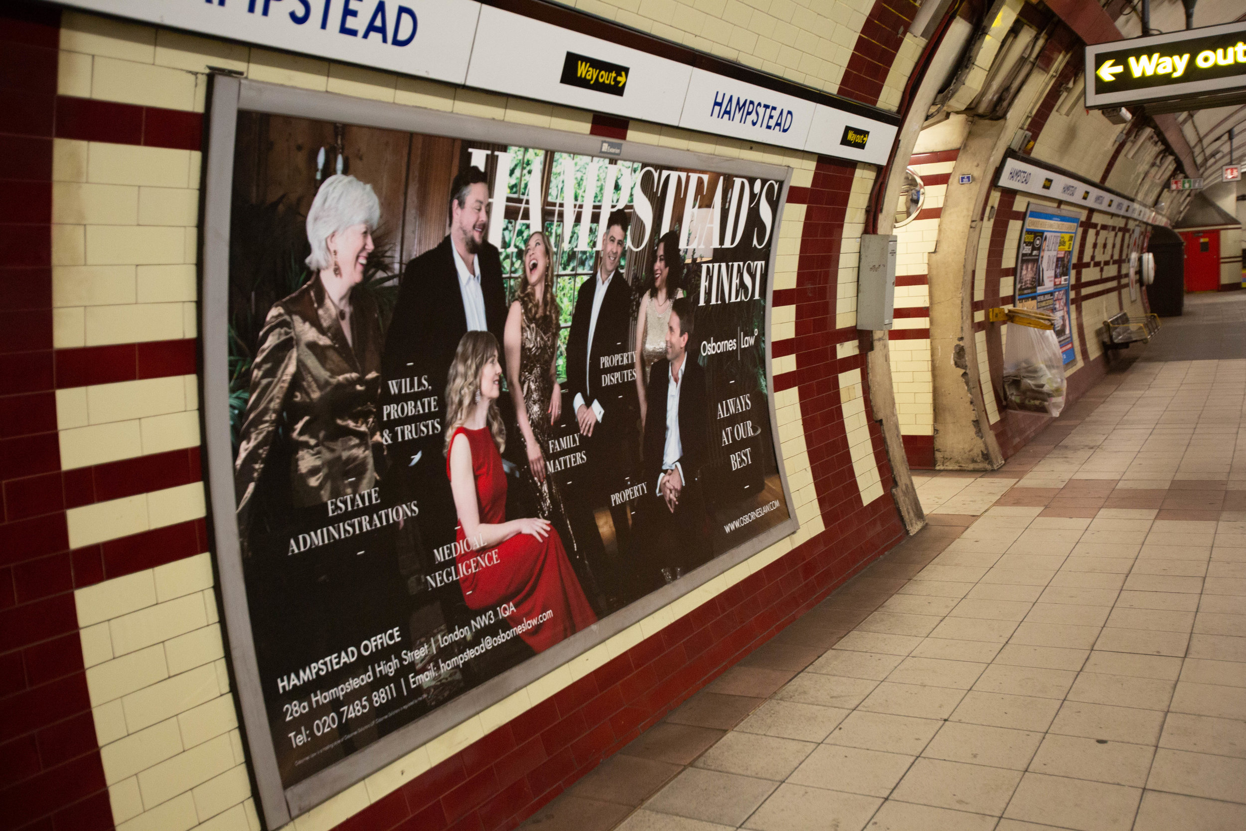 Osbornes Law - Vanity Fair style shoot on Hampstead Underground ...