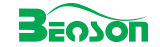 Logo with the word 'BENSON' in green stylized text