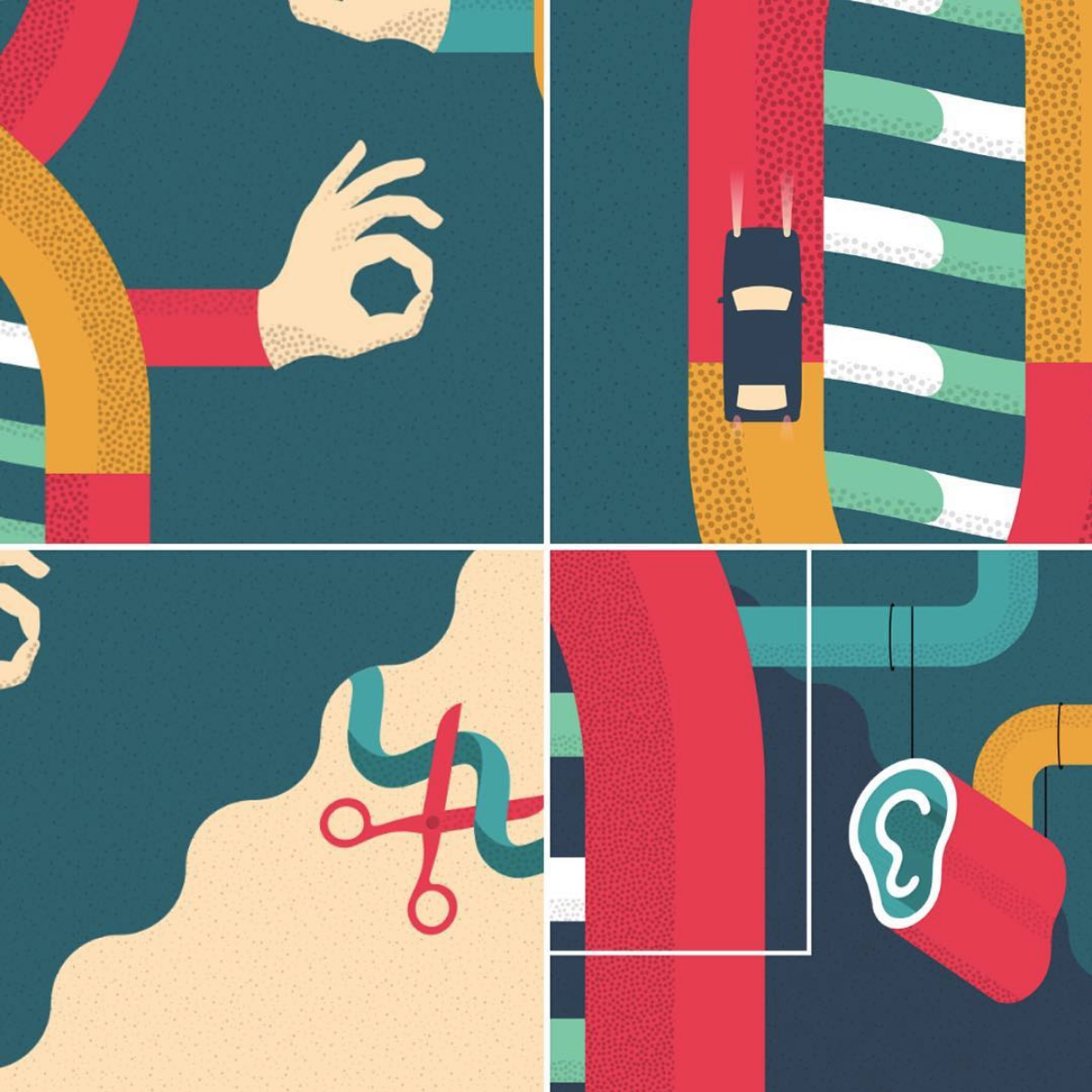 Snapshot of an illustrated infostory for the I.L.O